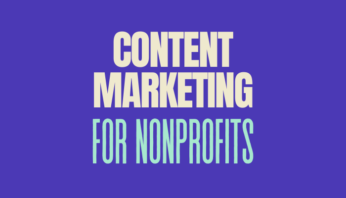 content marketing for nonprofits