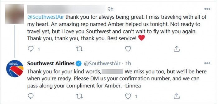southwest airlines twitter