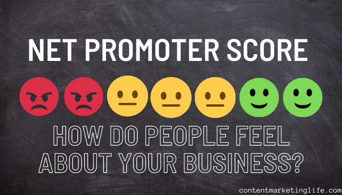 An image with a collection of emojis ranging from angry to happy below text about understanding net promoter score